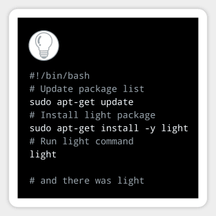 The command line as a tool of creation - Let there be light Magnet